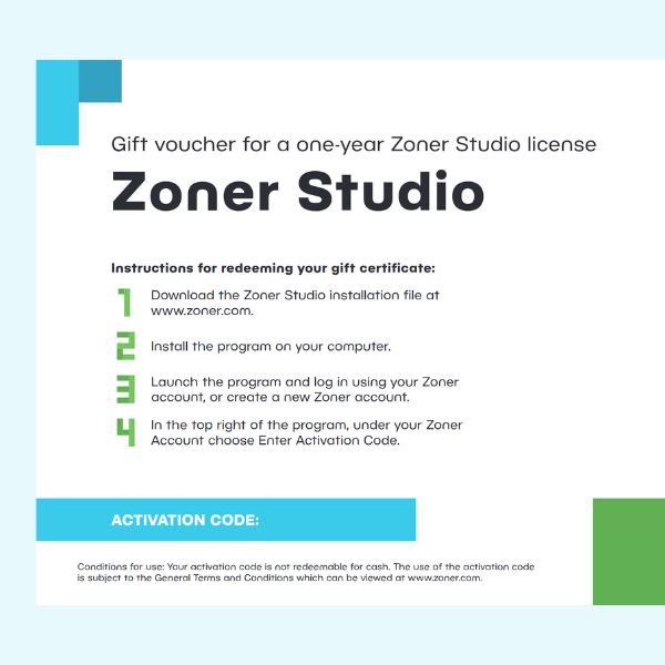 Zoner Studio voucher